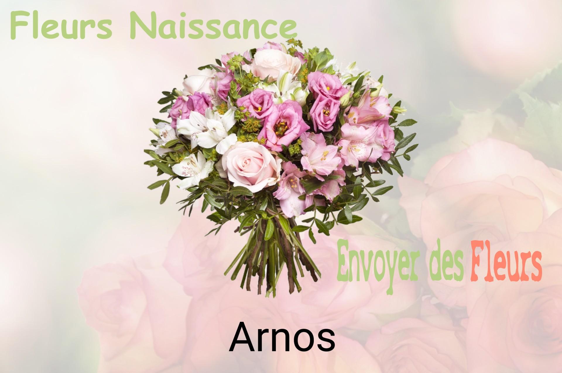 Bouquet de fleurs de naissance livré à Arnos